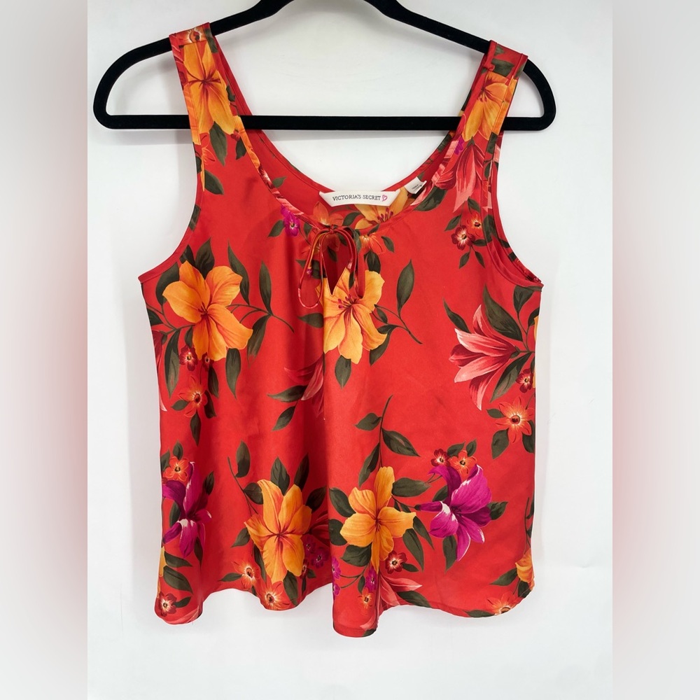 Vintage 90s Victoria’s Secret Small Floral Hawaiian Tropical Tank Top Resort